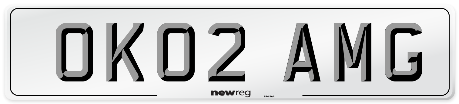 OK02 AMG Number Plate from New Reg